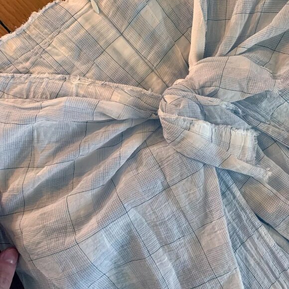 Marc Le Bihan Sarouel Pant, White/Plaid, 100% Cotton, Size 36, with Tags - Picture 8 of 9